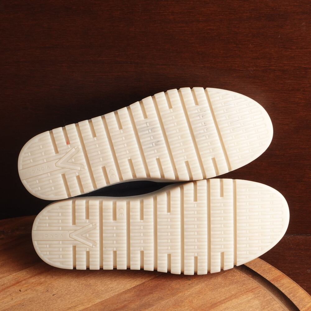 Vionic Navy Suede Slip-On Loafers with White Sole - Picture 10 of 13